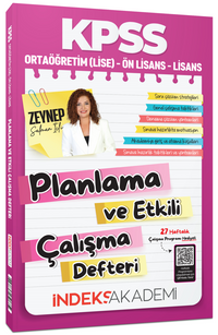 KPSS Planlama ve Etkili Çalışma Defteri