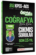 2026 KPSS MEB-AGS Coğrafya ÖSYM nin İndeksi Çıkmış Sorular Son 15 Yıl Konu Konu Çözümlü
