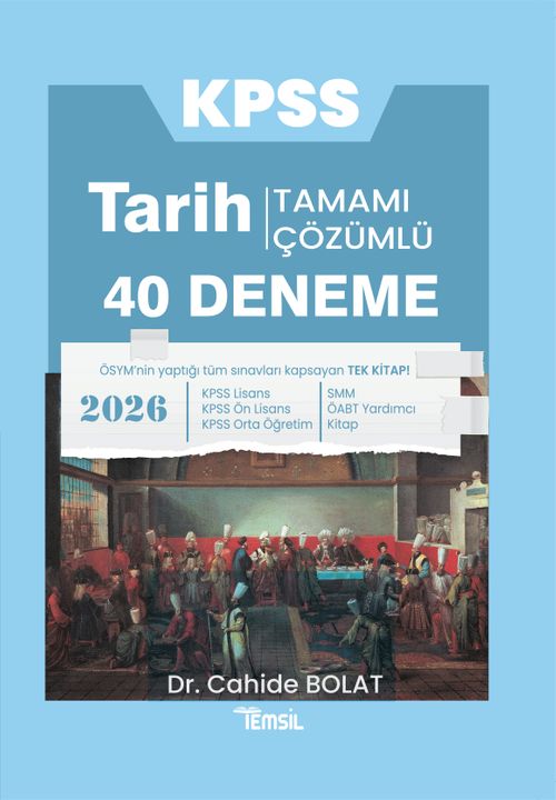 2026 KPSS Tarih Tamamı  Çözümlü 40 Deneme