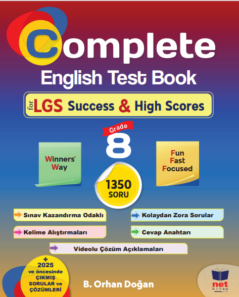 Complete English Test Book for LGS Success - High Scores (B. Orhan