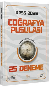 2026 KPSS Coğrafya Pusulası 25 Deneme Çözümlü
