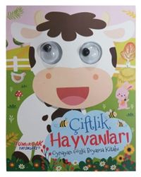 Oynayan Gözlü Boyama Kitabı / Çiftlik Hayvanları