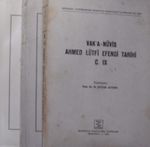 Vak'a-Nüvis Ahmed Lütfi Efendi Tarihi / C. IX- X – XI (3 Cilt) / 4-C-14