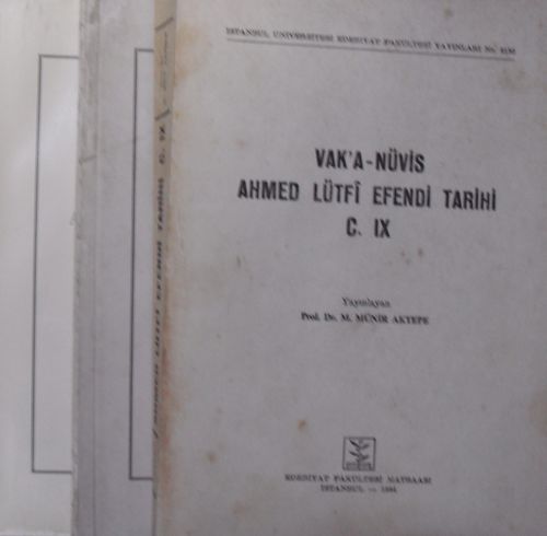 Vak'a-Nüvis Ahmed Lütfi Efendi Tarihi / C. IX- X – XI (3 Cilt) / 4-C-14
