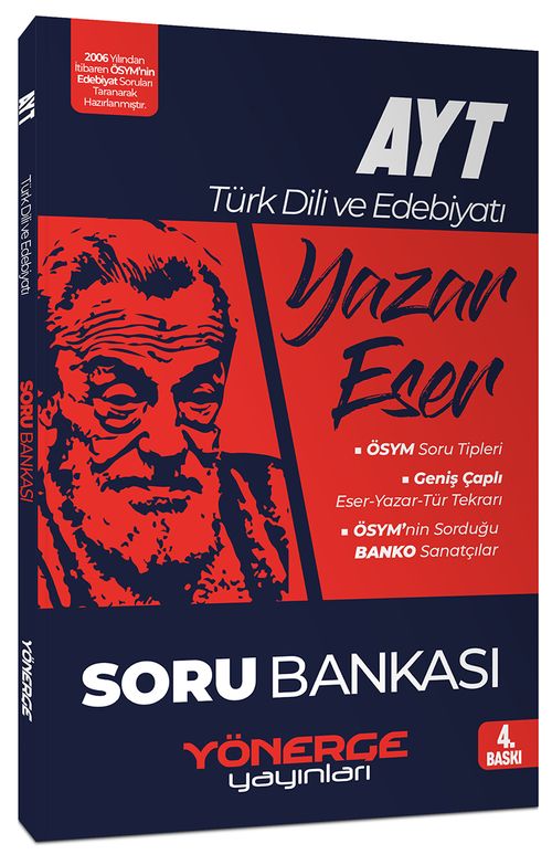 YKS AYT Türk Dili ve Edebiyatı Yazar Eser Soru Bankası