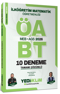 2026 MEB AGS ÖABT İlköğretim Matematik Öğretmenliği Tamamı Çözümlü 10 Deneme
