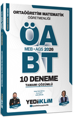 2026 MEB AGS ÖABT Ortaöğretim Matematik Öğretmenliği Tamamı Çözümlü 10 Deneme