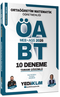 2026 MEB AGS ÖABT Ortaöğretim Matematik Öğretmenliği Tamamı Çözümlü 10 Deneme