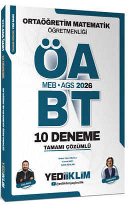 2026 MEB AGS ÖABT Ortaöğretim Matematik Öğretmenliği Tamamı Çözümlü 10 Deneme