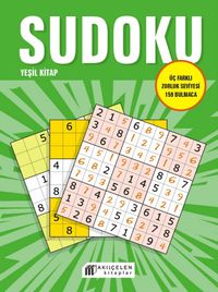 Sudoku Yeşil Kitap / Üç Farklı Zorluk Seviyesi  159 Bulmaca