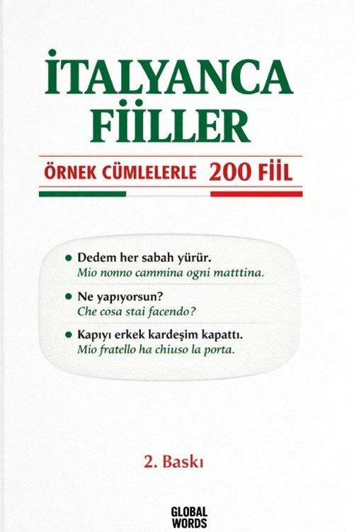 İtalyanca Fiiller Örnek Cümlelerle 200 Fiil