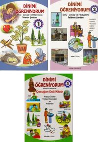 Çocuklar İçin Dinimi Öğreniyorum Soru Cevap ve Hikayelerle (3 Cilt Takım)
