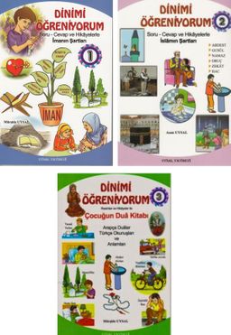 Çocuklar İçin Dinimi Öğreniyorum Soru Cevap ve Hikayelerle (3 Cilt Takım)