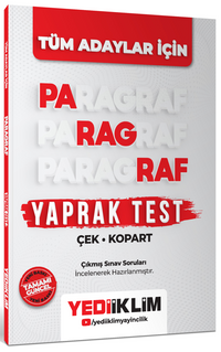 Tüm Adaylar İçin Paragraf Çek Kopart Yaprak Test