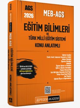 2026 MEB AGS Eğitim Bilimleri ve Türk Milli Eğitim Sistemi Konu Anlatımlı