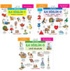 Minikler İ&ccedil;in D&ouml;rt Dilde Resimli İlk S&ouml;zl&uuml;k Seti (3 Kitap)