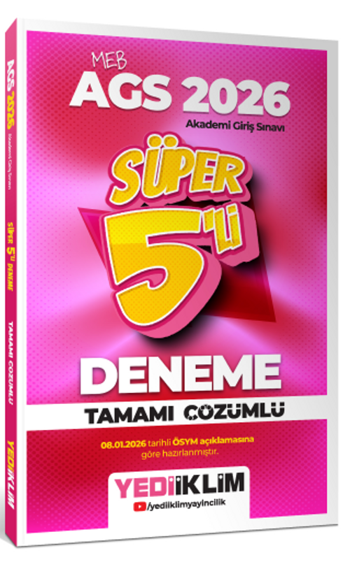 2026 MEB AGS Tamamı Çözümlü Süper 5'li Deneme