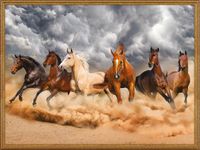 Hayvanlar Serisi - Çöl Atları Ahşap 1000 Parça (HV87-M)