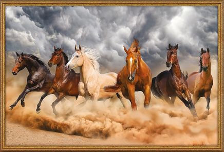 Hayvanlar Serisi - Çöl Atları Ahşap 500 Parça (HV88-D)