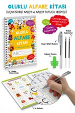 Oluklu Alfabe Kitabı / Uçan Sihirli Kalem ve Kalem Tutucu Hediyeli