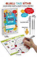Oluklu Yazı Kitabı (Anetil) / Uçan Sihirli Kalem ve Kalem Tutucu Hediyeli