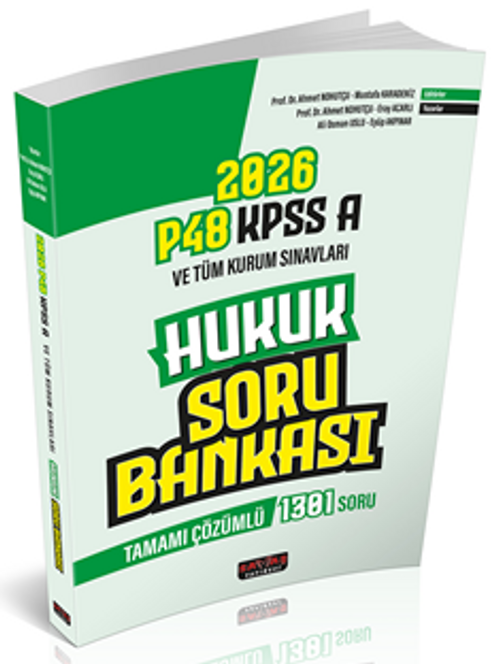 P48 KPSS A Grubu Hukuk Tamamı Çözümlü Soru Bankası