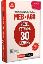 2026 MEB AGS Sözel Yetenek 30 Deneme Tamamı Çözümlü