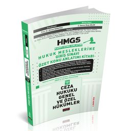 HMGS Özet Konu Anlatımı Ceza Hukuku Genel ve Özel Hükümler