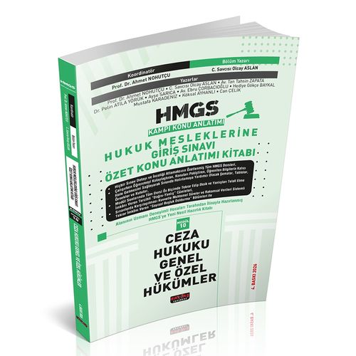 HMGS Özet Konu Anlatımı Ceza Hukuku Genel ve Özel Hükümler