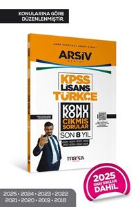 KPSS Lisans Türkçe Konu Konu Çıkmış Sorular Son 8 yıl Çıkmış Sorular (2025 Dahil)
