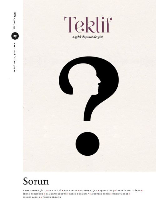 Teklif 2 Aylık Düşünce Dergisi Sayı:25 Mart 2026