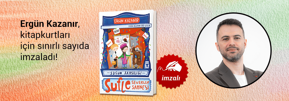 Ergün Kazanır, "Sufle Severler Sahnesi: Suçun Şahsiliği" kitabını Kitapkurtları için sınırlı sayıda imzaladı!
