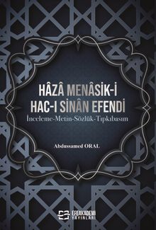 Haza Menasik-İ Hac-I Sinan Efendi