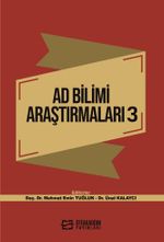Ad Bilimi Araştırmaları 3