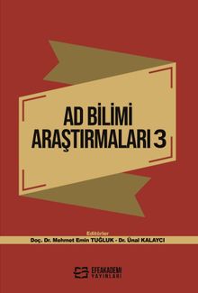 Ad Bilimi Araştırmaları 3