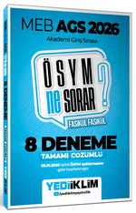 2026 MEB AGS ÖSYM Ne Sorar Tamamı Çözümlü 8 Fasikül Deneme Sınavı (08.01.2026 Tarihli Açıklamaya Göre)
