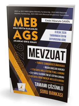 MEB - AGS Hazırlık Mevzuat Tamamı Çözümlü Soru Bankası