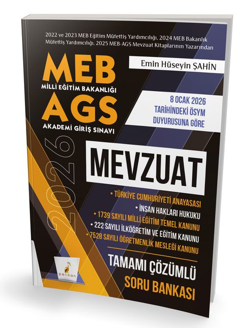 その他 agamu 1934 MEB - AGS Hazırlık Mevzuat Tamamı Çözümlü Soru Bankası (Emin