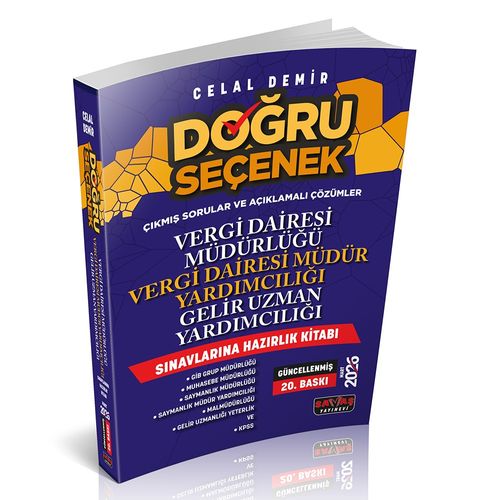 Doğru Seçenek Vergi Dairesi Müdürlüğü, Gelir Uzman Yardımcılığı Sınavlarına Hazırlık Kitabı