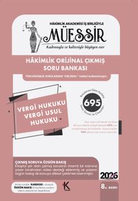 2026 Müessir Vergi Hukuku - Vergi Usul Hukuku -TVS Çıkmış Soru Bankası