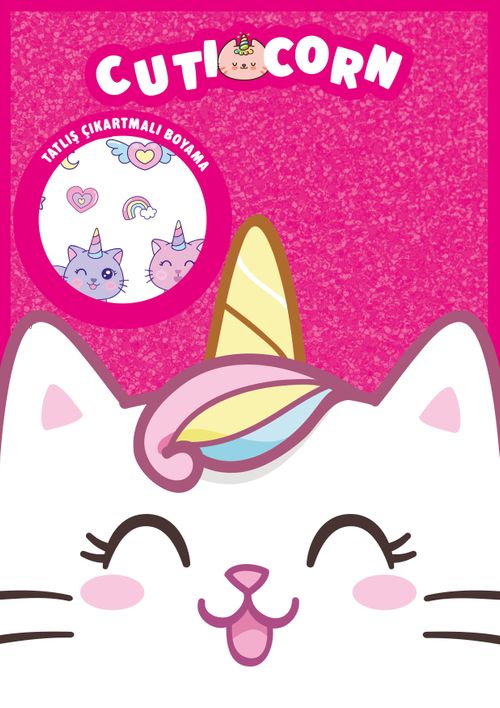 Cuticorn / Çıkartmalı Boyama Kitabı