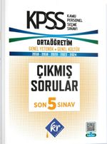 KPSS Genel Yetenek Genel Kültür Ortaöğretim Son 5 Sınav Çıkmış Sorular