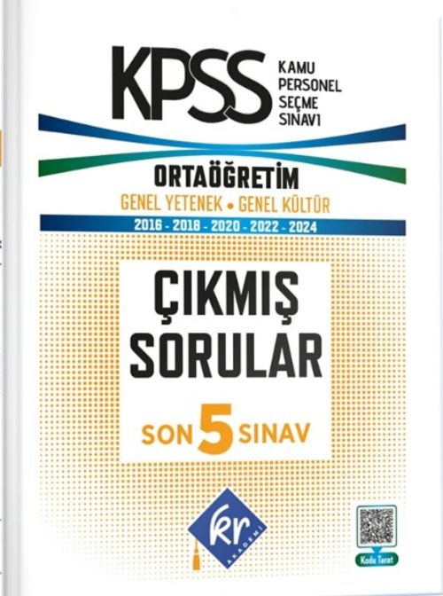KPSS Genel Yetenek Genel Kültür Ortaöğretim Son 5 Sınav Çıkmış Sorular