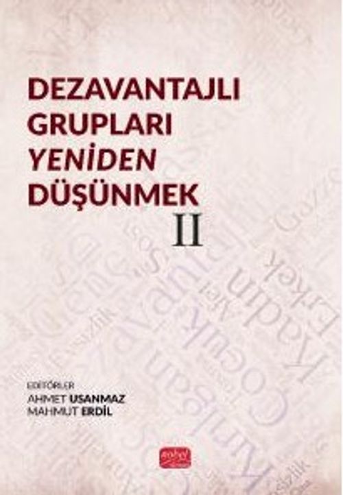 Dezavantajlı Grupları Yeniden Düşünmek II