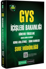 2026 GYS İçişleri Bakanlığı Görevde Yükselme Sınavlarına Hazırlık Konu Anlatımlı Soru Bankası Şube Müdürlüğü