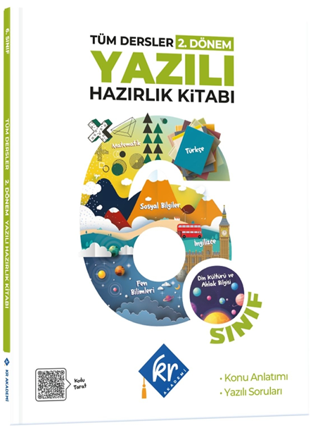 6. Sınıf Tüm Dersler 2. Dönem Yazılı Hazırlık Kitabı (Kolektif