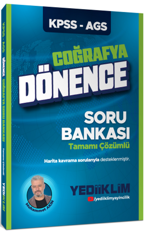 KPSS-AGS Dönence Coğrafya Tamamı Çözümlü Soru Bankası