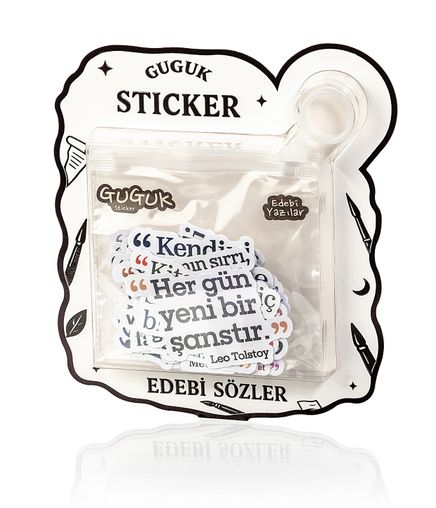 Edebi Sözler Holografik Sticker Seti