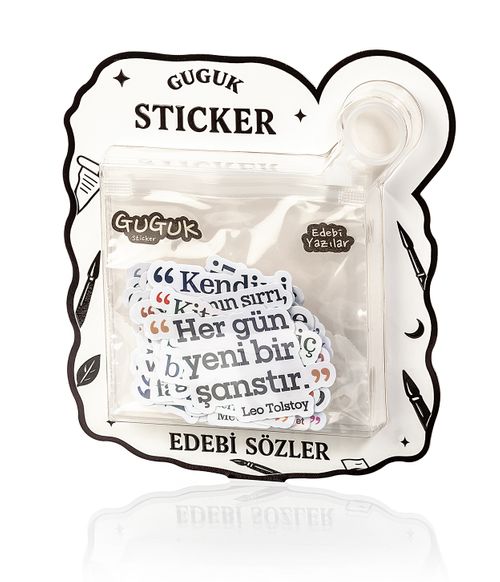 Edebi Sözler Holografik Sticker Seti
