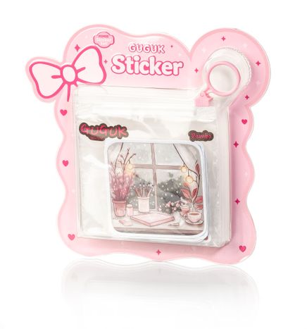 Pembe Holografik Sticker Seti
